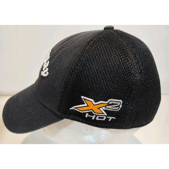 Callaway V Tour Authentic Black Golf Hat Cap X2Hot Odyssey S/M Embroidered Logo - Picture 2 of 8